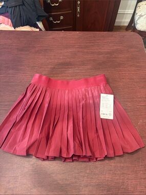 Athleta’s  match point pleated  lasercut  skort
